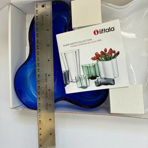 iittala Alvar Aalto Collection Glass Bowls - Set of 2 - NEW - Picture 5 of 8